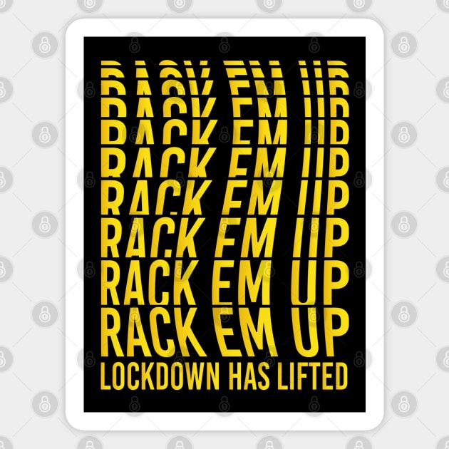 Rack Em Up Magnet by Jack Yates Design